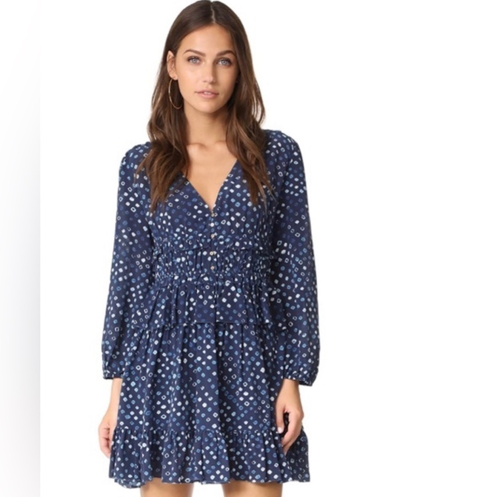 Ulla Johnson silk Gertie dress in indigo blue NWT - Picture 2 of 9